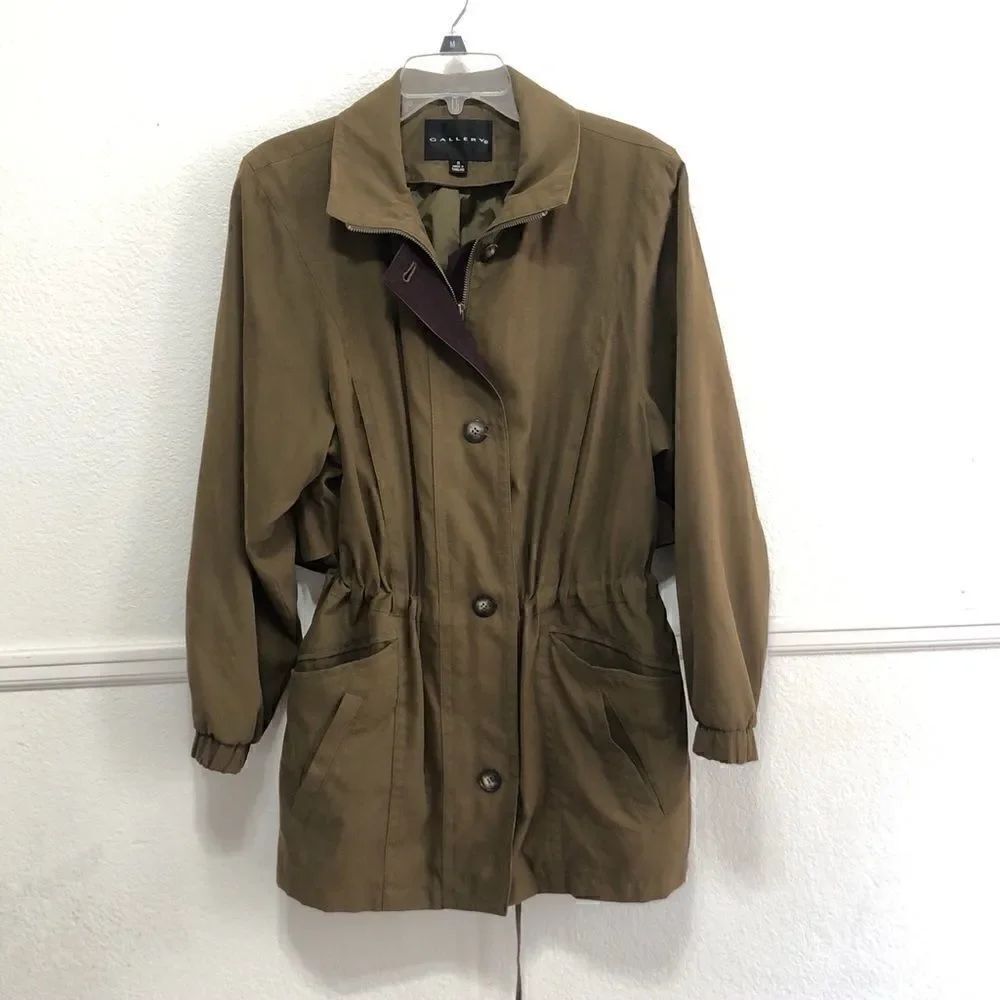 Vintage cinch waist gallery coat